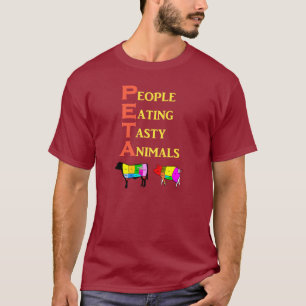 T-shirt Personnes de PETA mangeant les animaux savoureux