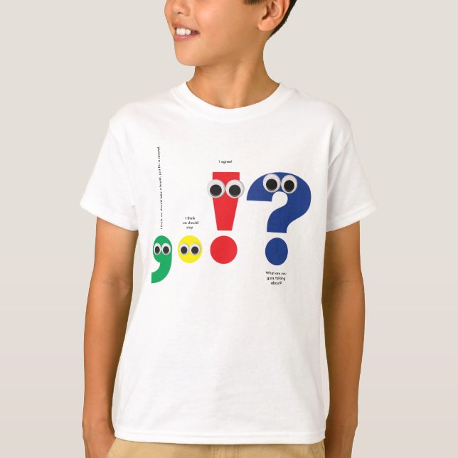T-shirt Personnes de ponctuation (Devant)