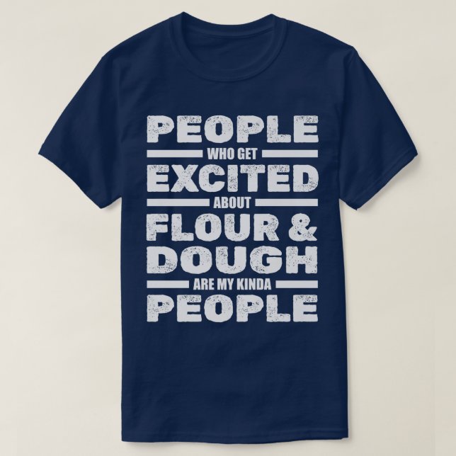 T-shirt Personnes Écitées À Propos De Farine Et Boulangeri (Design devant)