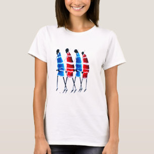 T-shirt Personnes Heureuses : Impression d'Art de Guerrier