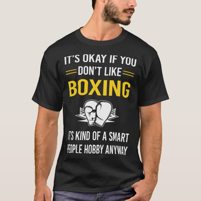 T-shirt Personnes intelligentes de boxe (Devant)