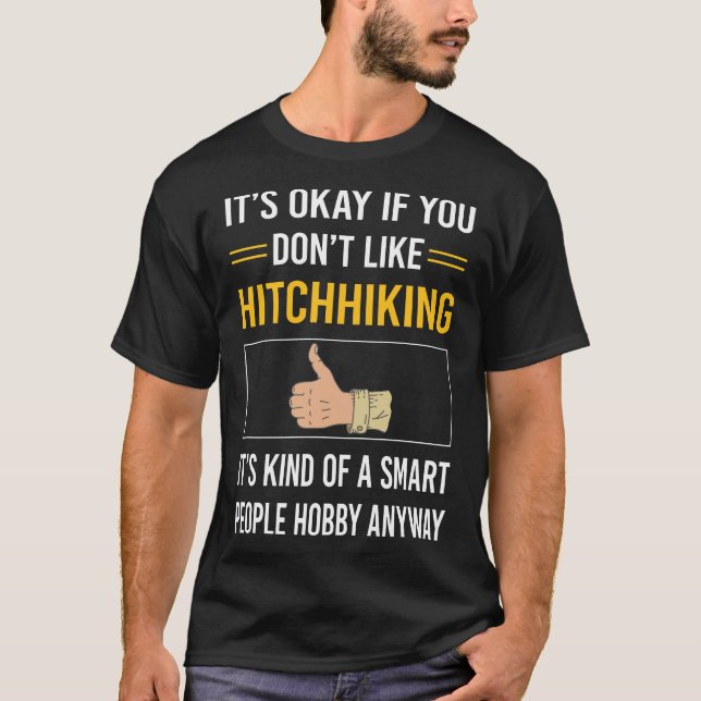 T-shirt Personnes intelligentes Hitchhiker (Devant)