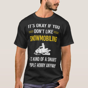 T-shirt Personnes intelligentes Motoneige Motoneige Motone