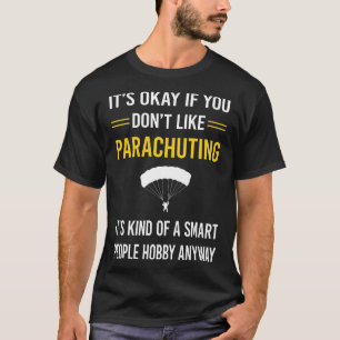 T-shirt Personnes intelligentes parachutisme parachute par