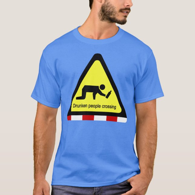T-shirt Personnes ivres traversant (Devant)