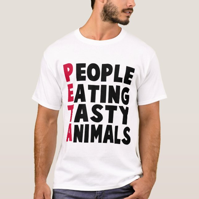 T-SHIRT PERSONNES MANGEANT DE BONS ANIMAUX (Devant)