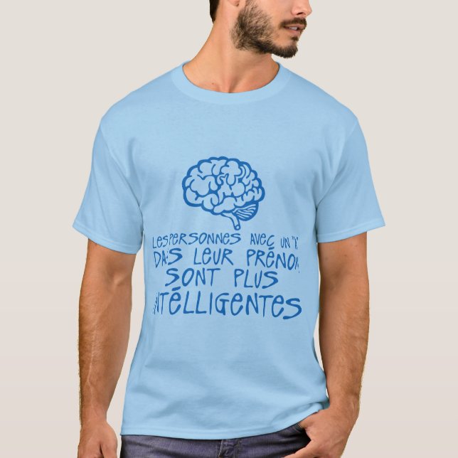 T-shirt personnes prenom a intelligentes citation cerveau (Devant)