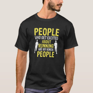 T-shirt Personnes Qui S'Excitent À Faire Fonctionner Prése