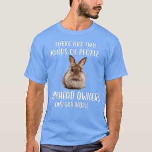 T-shirt Personnes Tristes Propriétaire de lapin en tête de