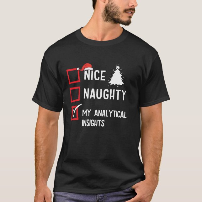T-shirt Perspectives analytiques Noël gentil vilain  (Devant)