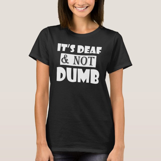 T-shirt Perte auditive surdité ASL apprentissage - C'est S (Devant)