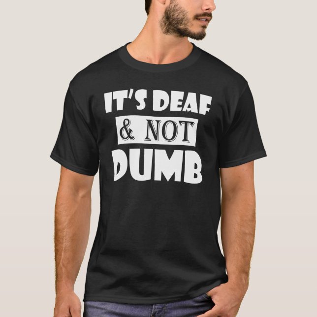 T-shirt Perte auditive surdité ASL apprentissage - C'est s (Devant)