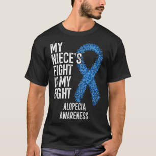 T-shirt Perte de cheveux Mon combat nièce est mon combat A