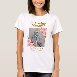T-shirt Perte de la mère photo dans la mémoire d'amour T-s