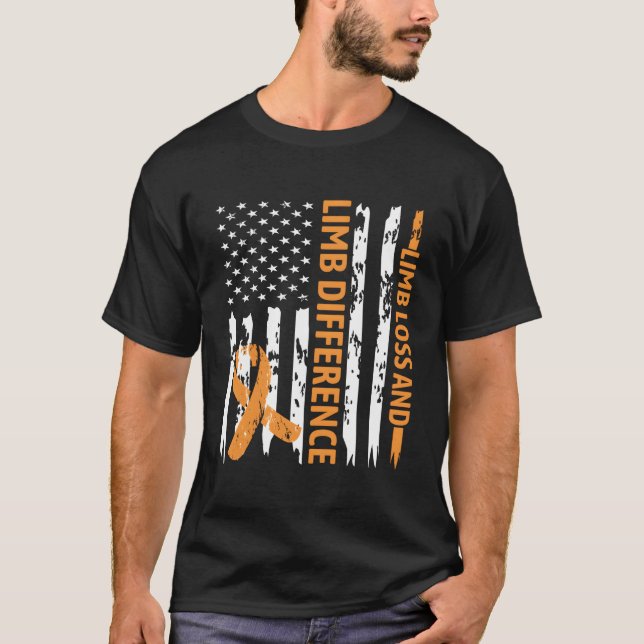 T-shirt Perte de membre et différence de membre sensibilis (Devant)