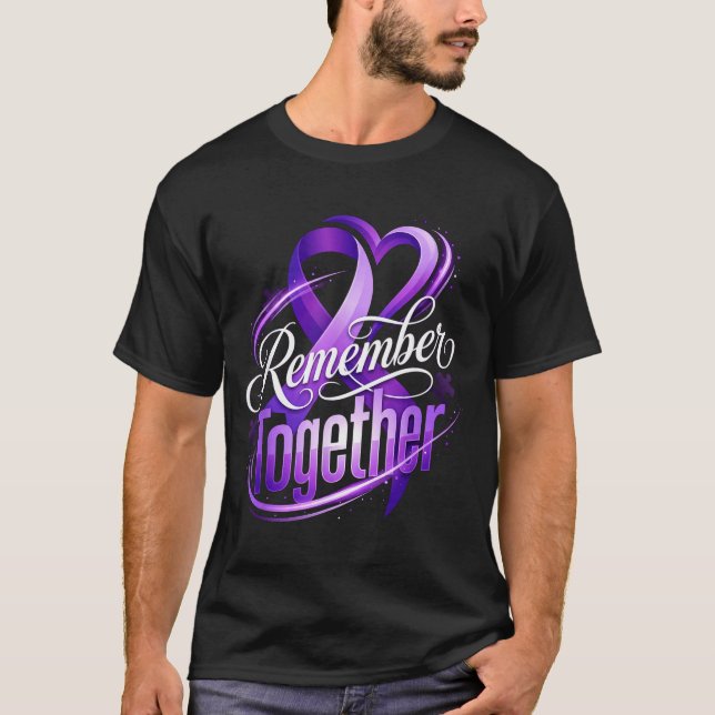 T-shirt Perte de mémoire mois de sensibilisation à la mala (Devant)
