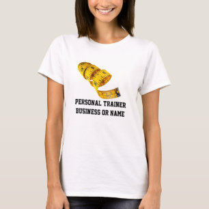 T-shirt Perte de poids, ruban métrique jaune