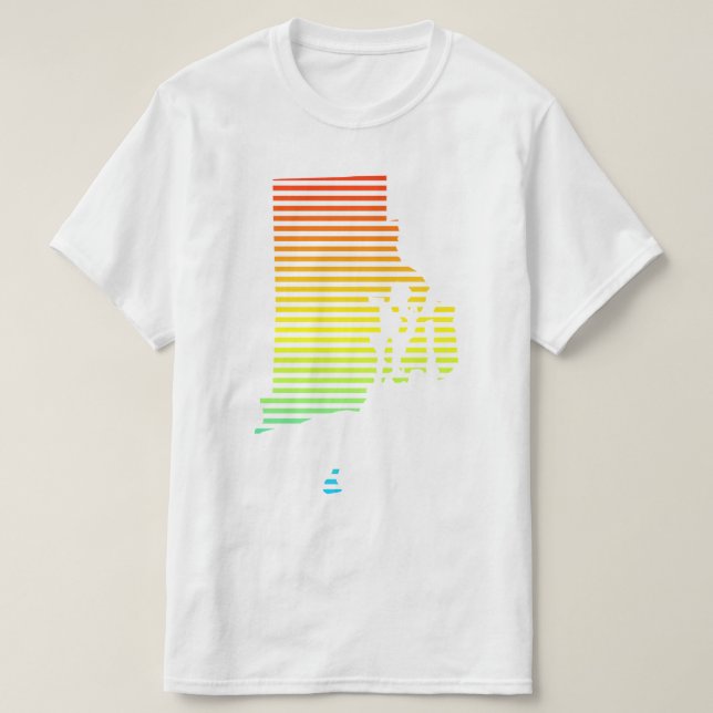 T-shirt perte de refroidissement de l'île rhode (Design devant)