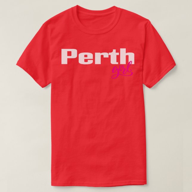 T-shirt Perth Girl Australie 1 (Design devant)