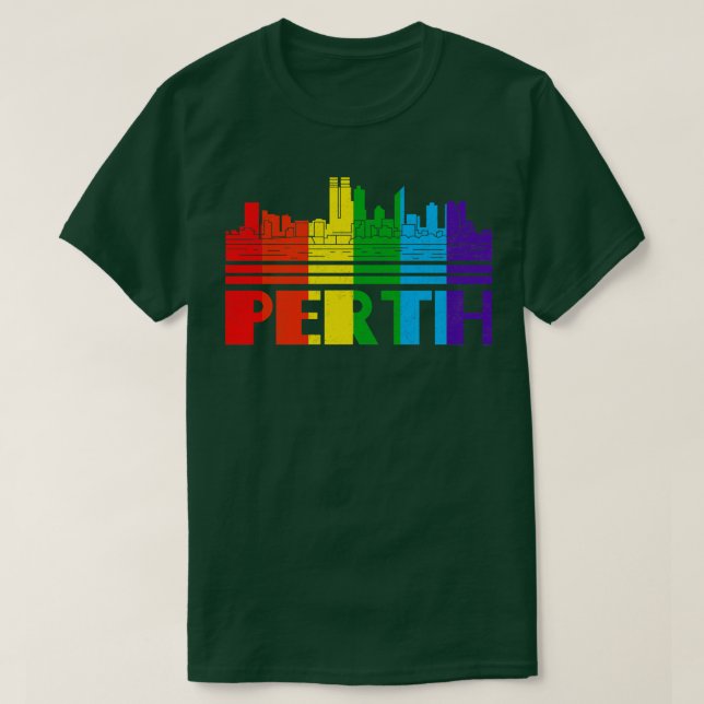 T-shirt Perth Pride Perth LGBT Don LGBTQ Supporter Tee P (Design devant)