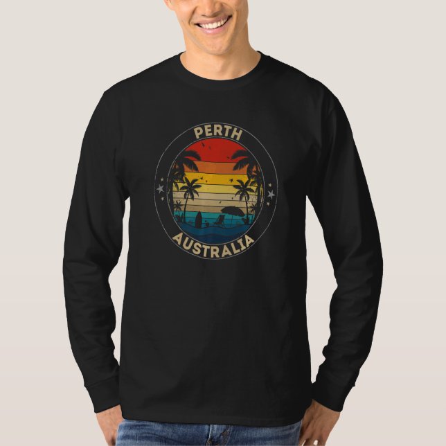 T-shirt Perth Souvenir Australie rappel (Devant)