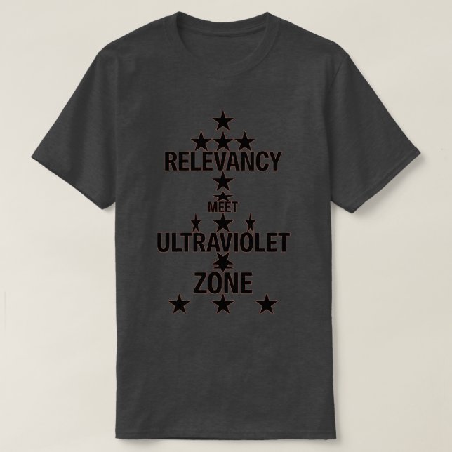 T-shirt pertinence répondre à la zone UV 1 (Design devant)