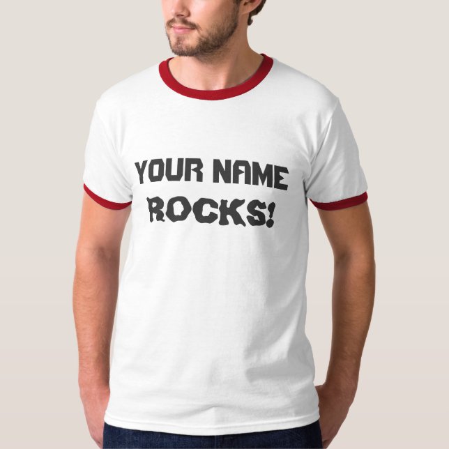 T-shirt PERTOMIZABLE - Ajoutez votre nom (Devant)