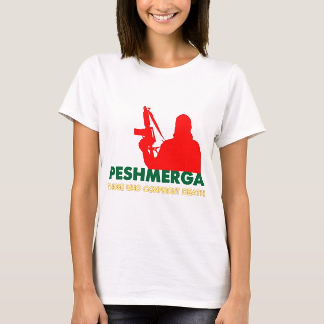 T-SHIRT PESHMERHA - CES L'OMS CONFRONTENT LA MORT (Devant)