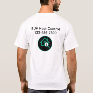 T-shirt Pest Control Business Staff Logo Shirts de travail