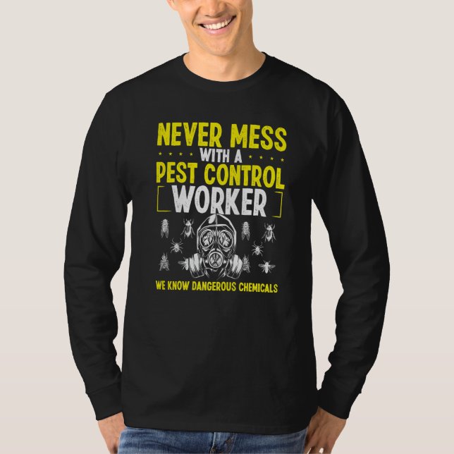 T-shirt Pest Control Worker Animal Control Professional Ex (Devant)