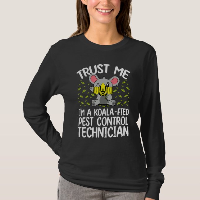 T-shirt Pest Control Worker Koalafied Animal Control Offic (Devant)
