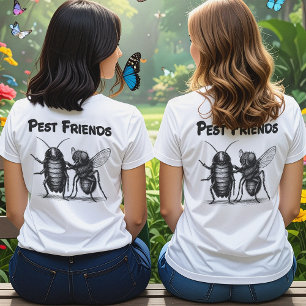 T-shirt Pest Friends BFF avant et arrière