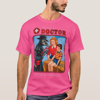 T-shirt Peste Docteur Humour Visitons Le Mystérieux Doc