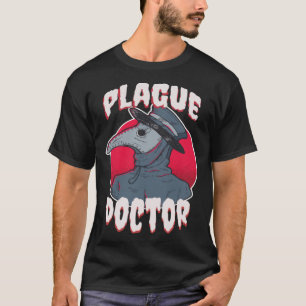 T-shirt Peste Docteur Quarantine Costume Halloween Hommes 