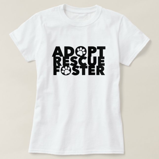 T-shirt Pet Adopter Secourt Foster (Design devant)