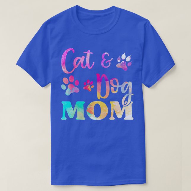 T-shirt Pet Chat Chien Maman Pour Femmes, Fête Des Mères (Design devant)