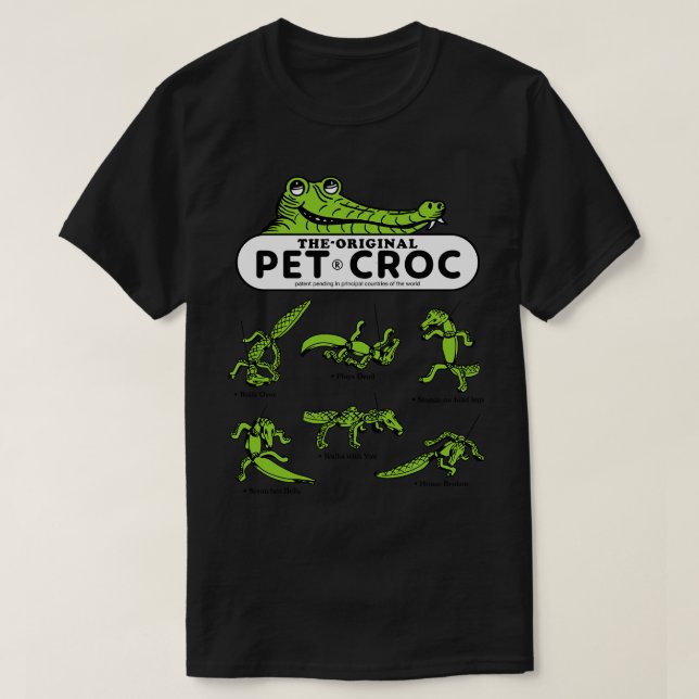 T-shirt Pet Croc Walking Foam Toy Light (Design devant)