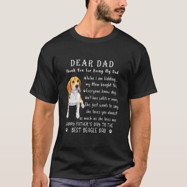 T-shirt Pet Dog Beagles Amoureux Fête des pères Papa Beagl (Devant)