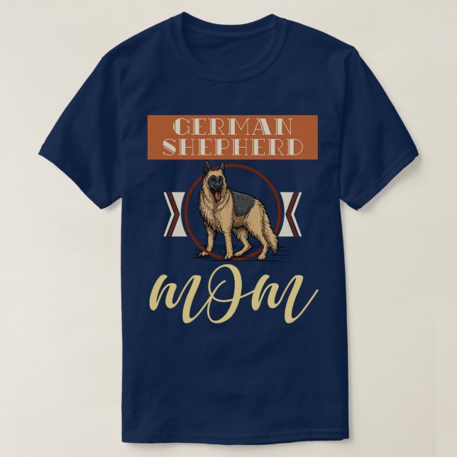T-shirt Pet Lover Chien Maman Fête des mères Berger allema (Design devant)