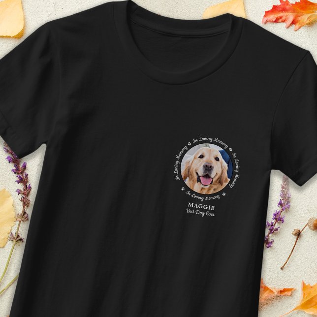 T-shirt Pet Memorial Love Mémoire personnalisée Chien Phot (Créateur téléchargé)