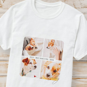 T-shirt Pet Memorial Meilleur Chien Jamais Photo Collage m
