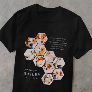 T-shirt Pet Memorial Modern Simple 10 Photo Collage
