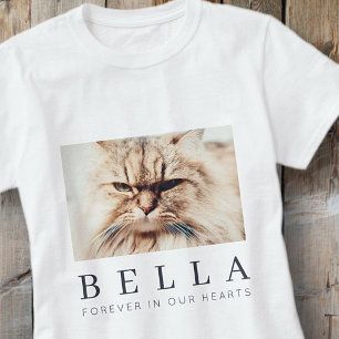 T-shirt Pet Memorial Simple Modern Chic Family Photo