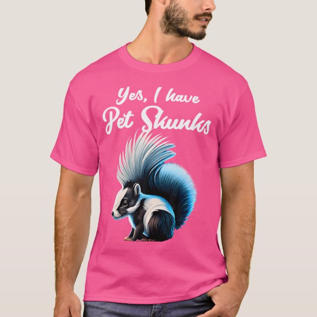 T-shirt Pet Skunks I Domesticted Skunk I Skunks Face I Sk (Devant)