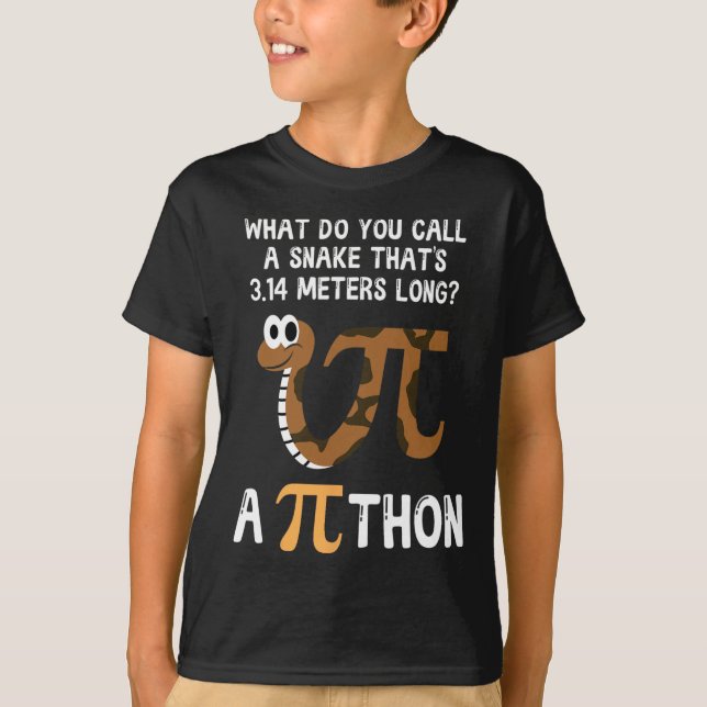 T-shirt Pet Snake Math Pi Day Python (Devant)