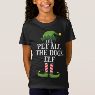 T-Shirt Pet Tous Les Chiens Elf Correspondant Famille Noël