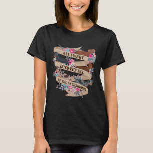 T-shirt Pet Tous Les Dachshunds