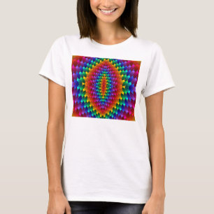T-shirt Pétales colorés tissés