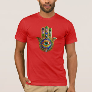 T-shirt Pétales de fleurs colorées Turquoise Troisième oei