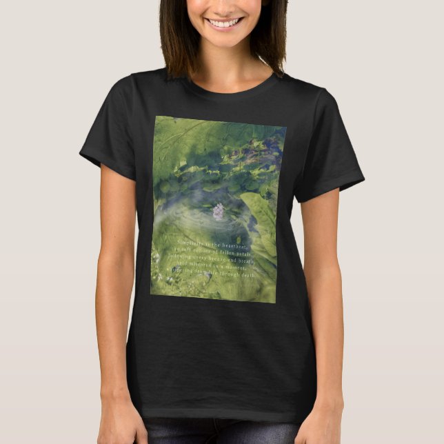 T-shirt Pétales de fleurs tombées réflexion - Simplement b (Devant)